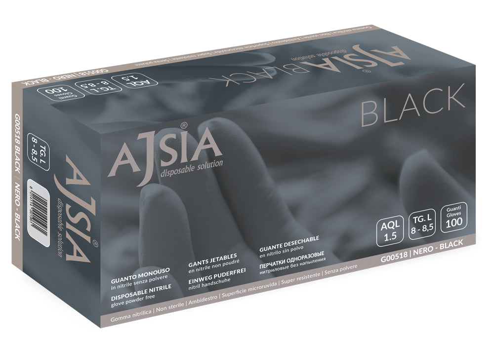Guanti nitrile AJSIA G00518 BLACK