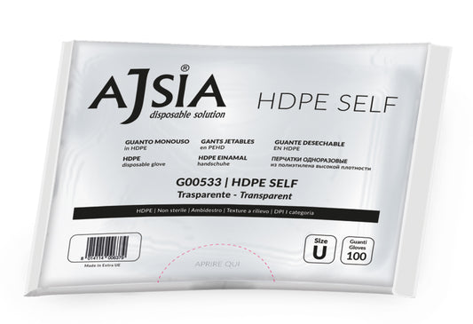 Guanti monouso AJSIA G00533 HDPE SELF PZ.10.000