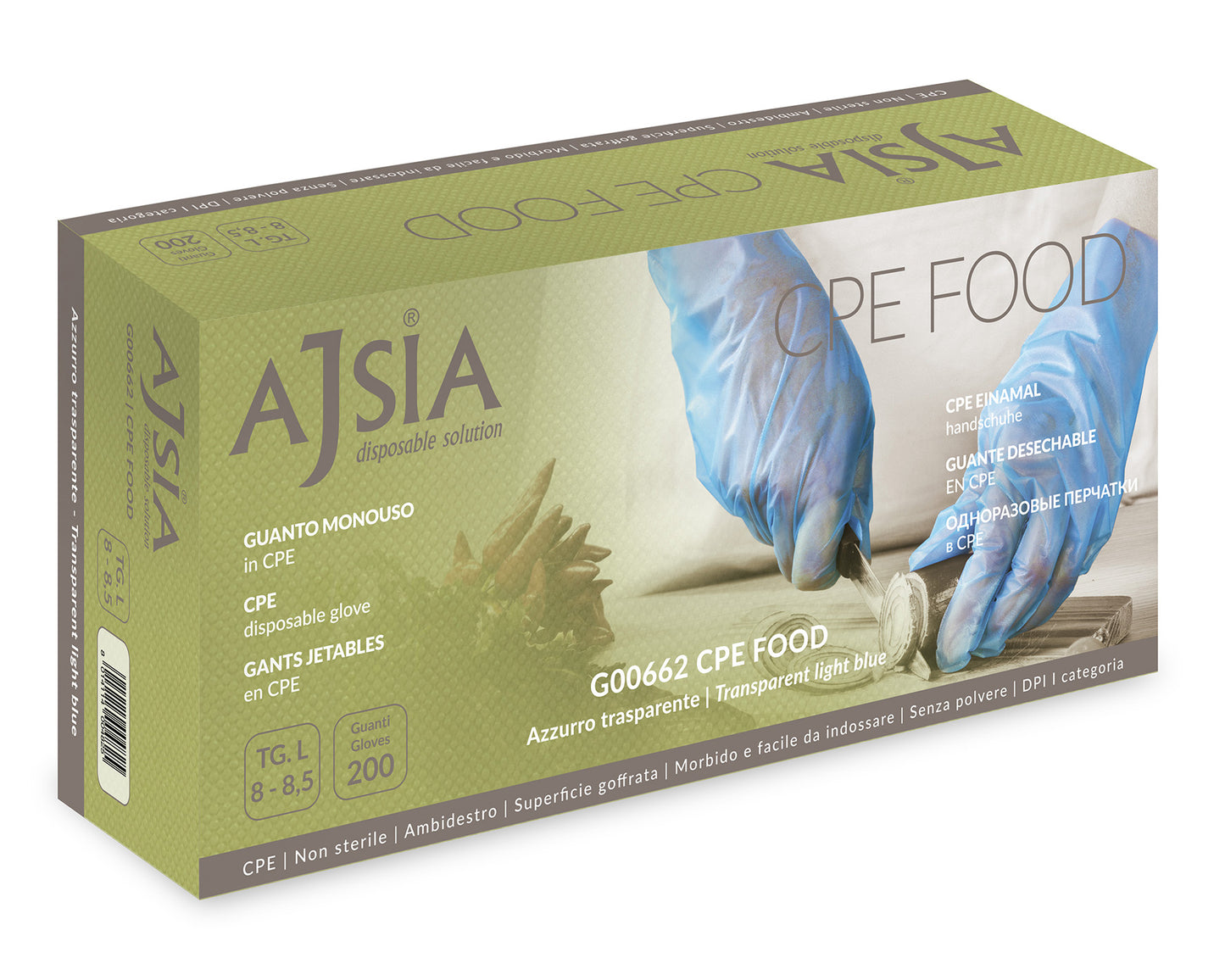 Guanti monouso AJSIA G00662 CPE FOOD PZ.200