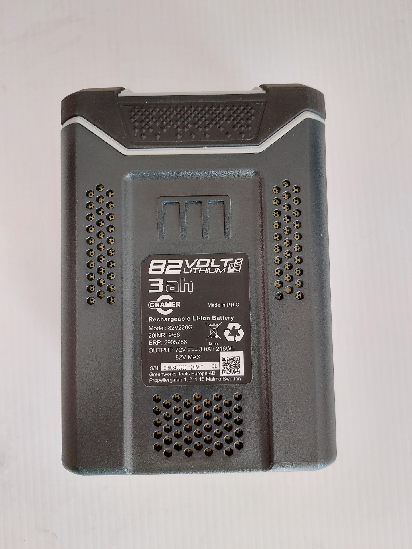 Batteria CRAMER 82 V. 3 Ah