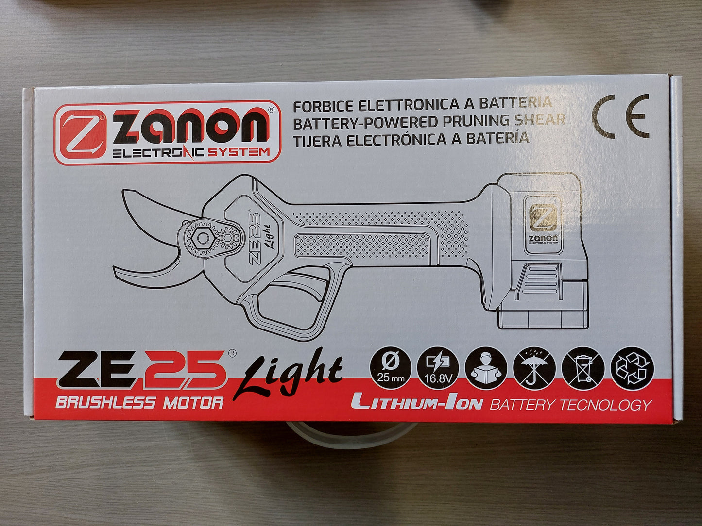 Forbice elettrica ZANON ZE 25 LIGHT + 2 BATTERIE
