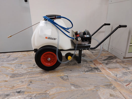 Pompa Irrorazione a Batteria CON CARRIOLA LT. 120 MODULO CBM 1500