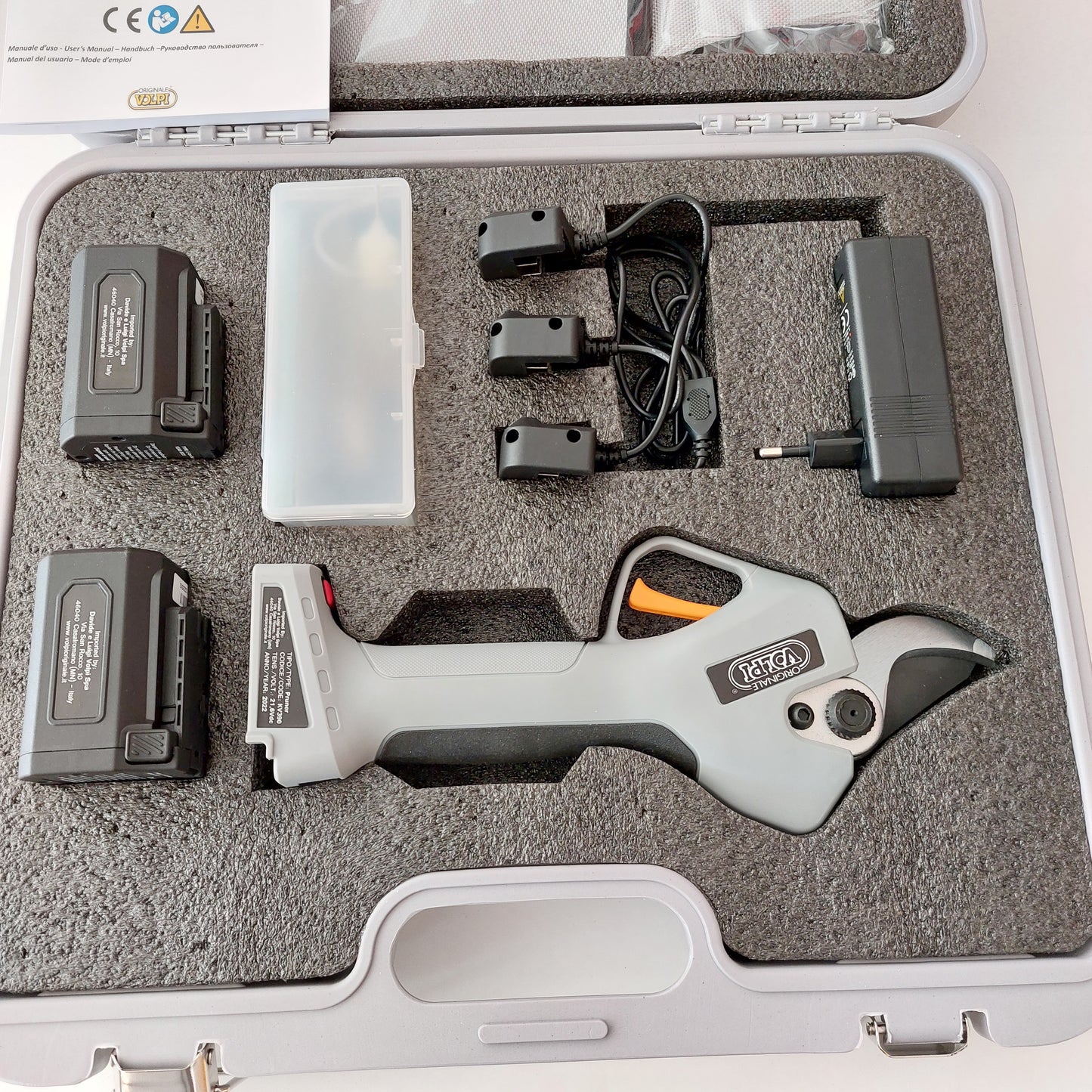 Forbice VOLPI KV390 + 2 Batterie