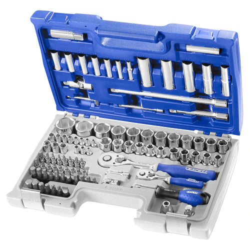 Cassetta Chiavi EXPERT E034805 1/2 + 1/4 + ACCESSORI