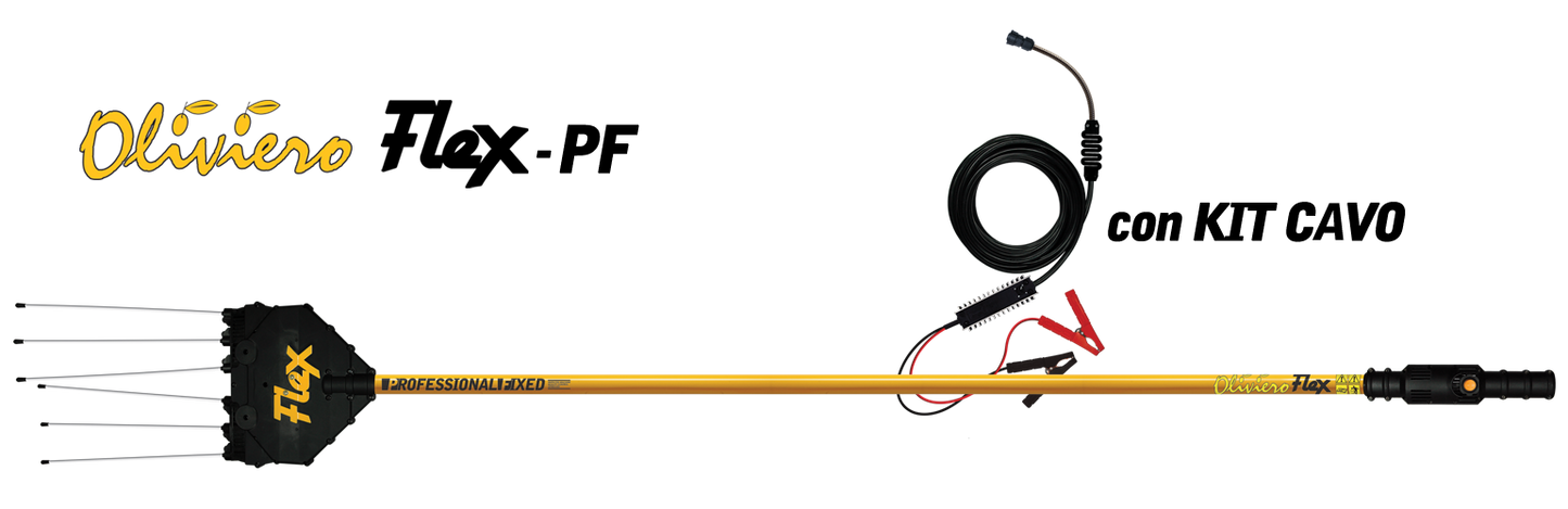 Abbacchiatore elettrico OLIVIERO FLEX FOFESSIONAL PF Fisso cm. 240