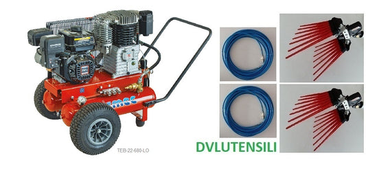 Motocompressore Airmec TEB 22-680 LONCIN KIT 2 Operatori BOR