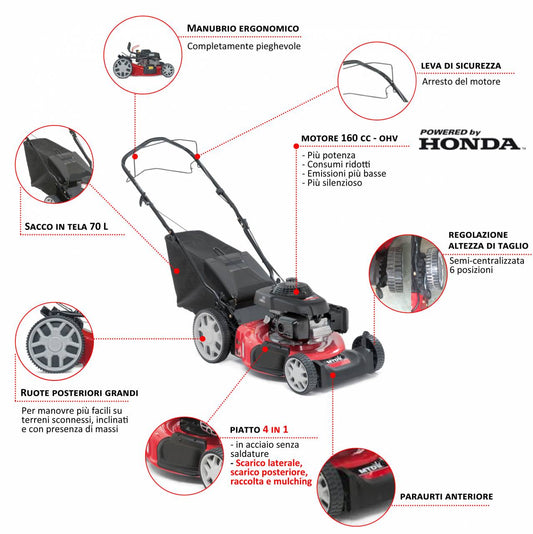 Tosaerba MTD 53 SPSH HW Honda Semovente