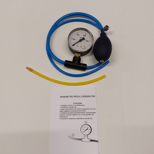 manometro prova tenuta pressione motoseghe decespugliatori