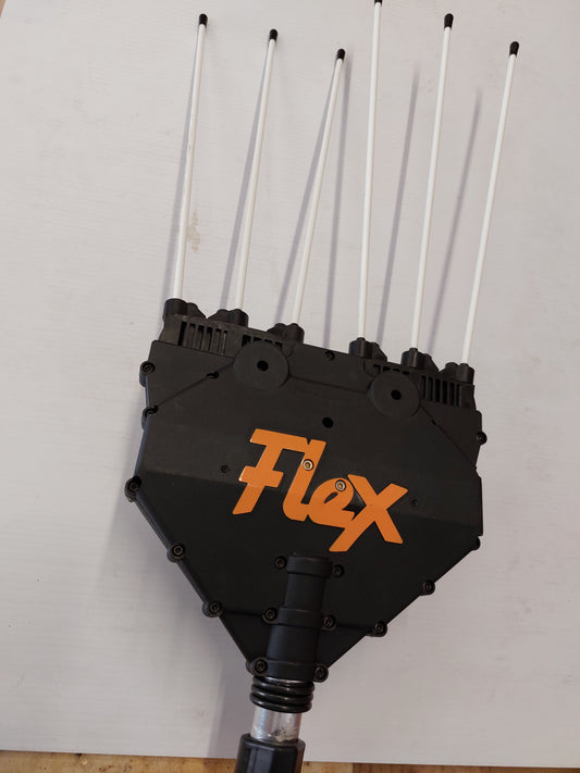 Abbacchiatore elettrico OLIVIERO FLEX FOFESSIONAL PTM Telescopico +Batteria LITIO Li5