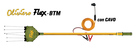 Abbacchiatore elettrico OLIVIERO FLEX BTM Telescopico