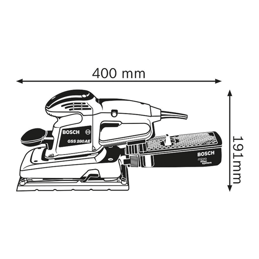 Levigatrice BOSCH orbitale GSS 280 AE