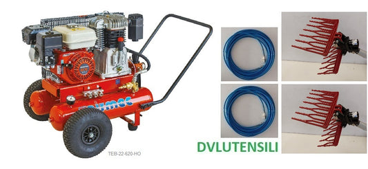 Motocompressore HONDA AIRMEC TEB 22-620 KIT Raccolta 2 Operatori CA