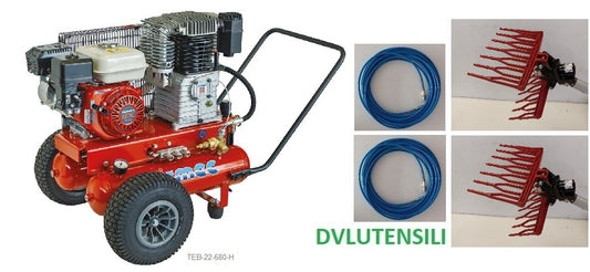 Motocompressore HONDA AIRMEC TEB 22-680 KIT Raccolta 2 Operatori CA