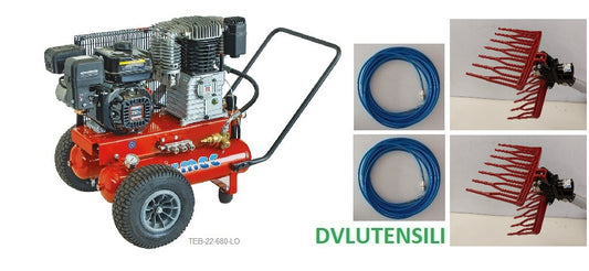 Motocompressore Airmec TEB 22-680 LONCIN KIT 2 Operatori CA